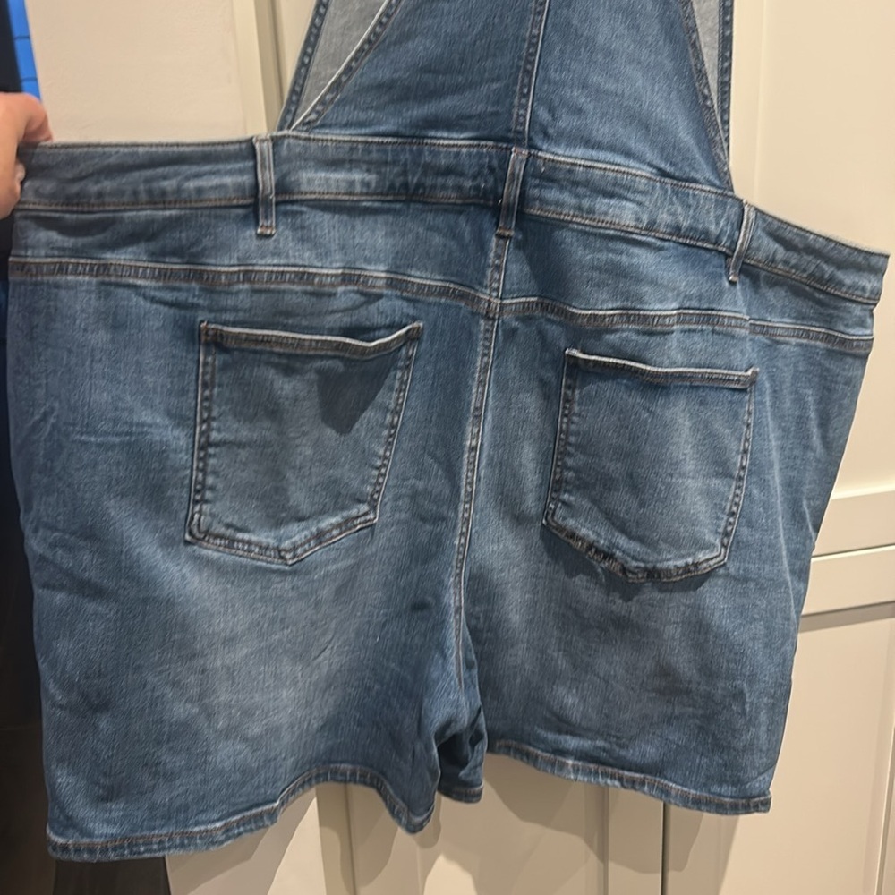 DC Jeans Denim Shortalls Overalls Blue Jean Romper Women’s Size 26 Casual - Picture 3 of 16